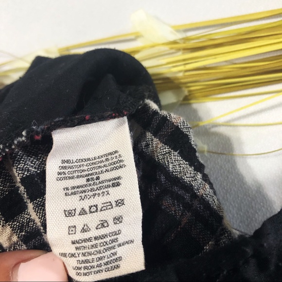 🦋Free People • Crinkle Plaid Pegged Pants - Picture 12 of 12